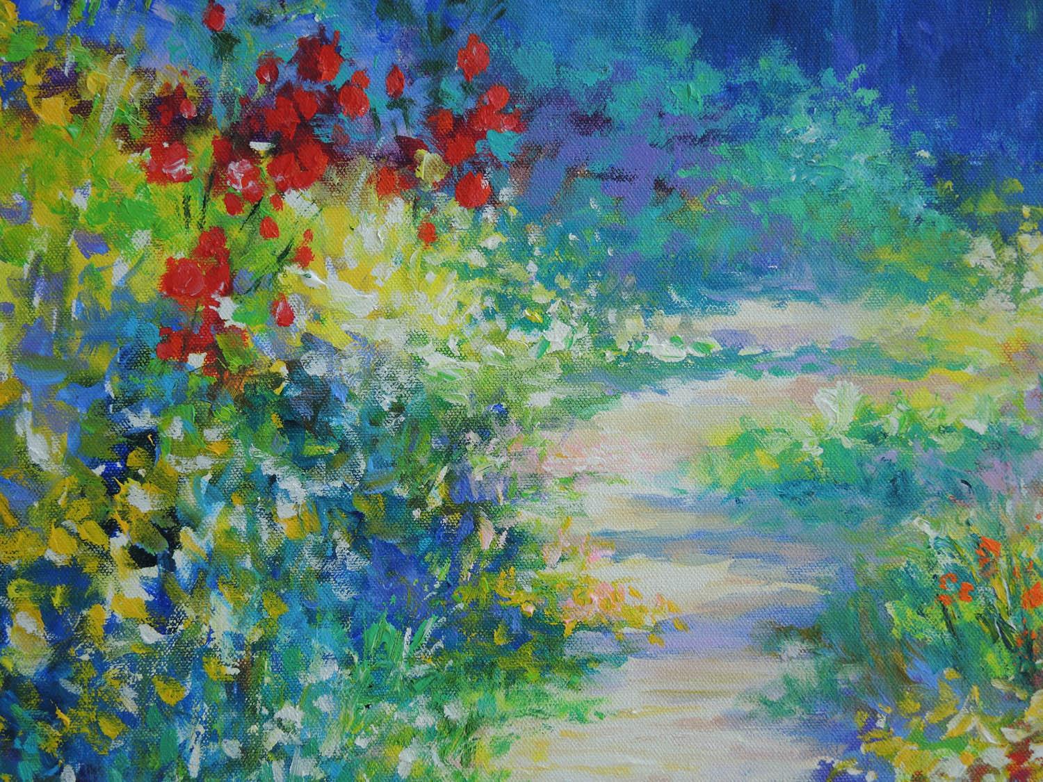pathway in monets garden at giverny