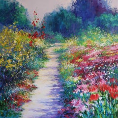A sunny path at Monet’s garden in Giverny