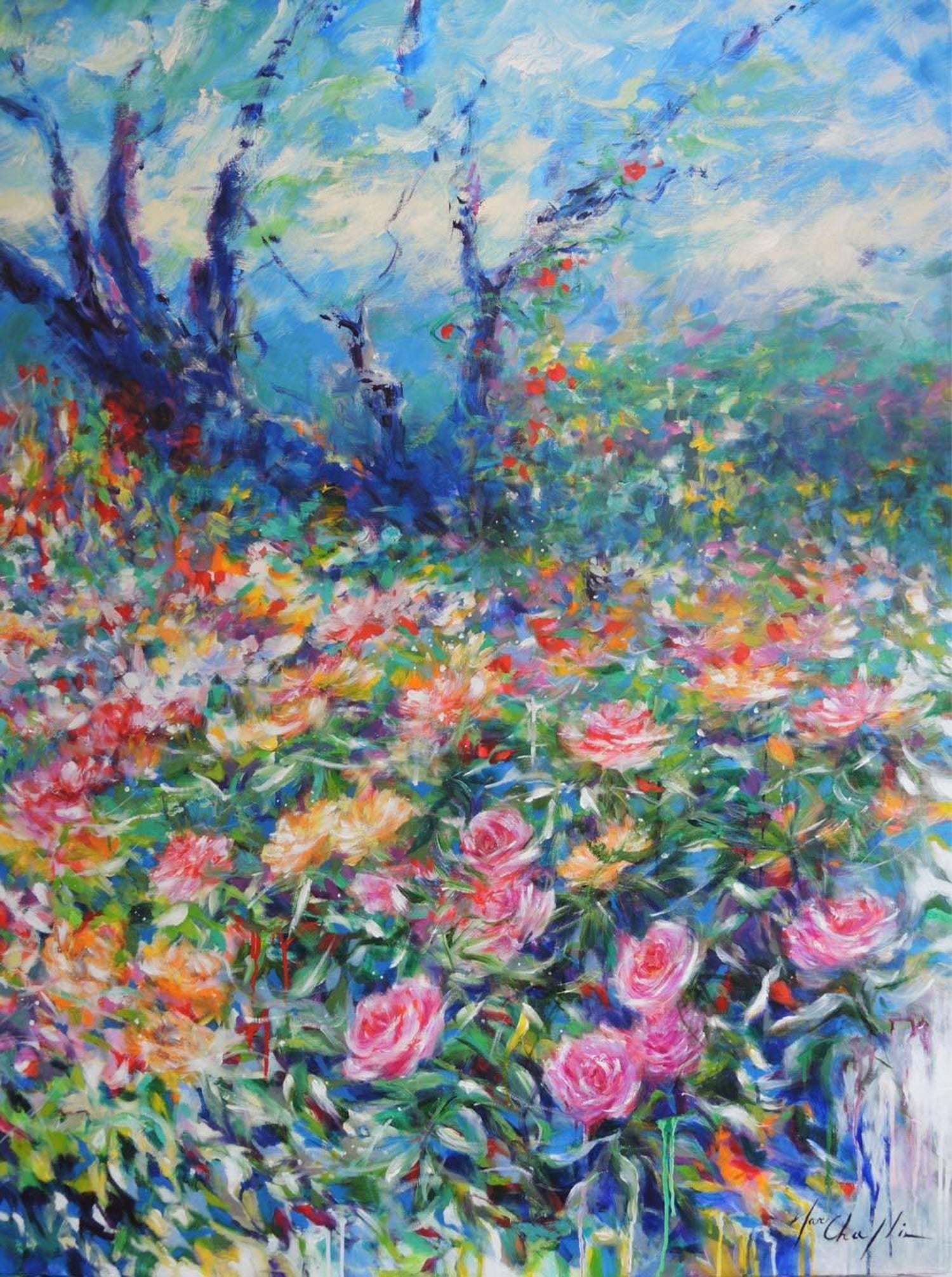 Mary Chaplin A Walk In The Rose Garden Of The Princess Grace Of
