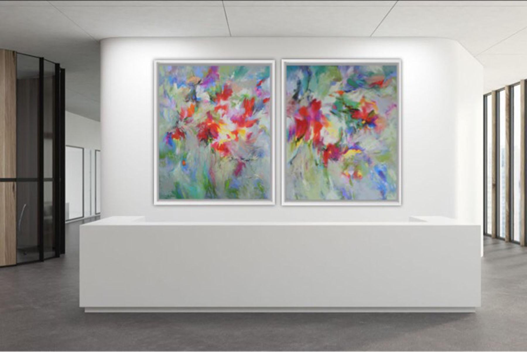 abstract garden paintings