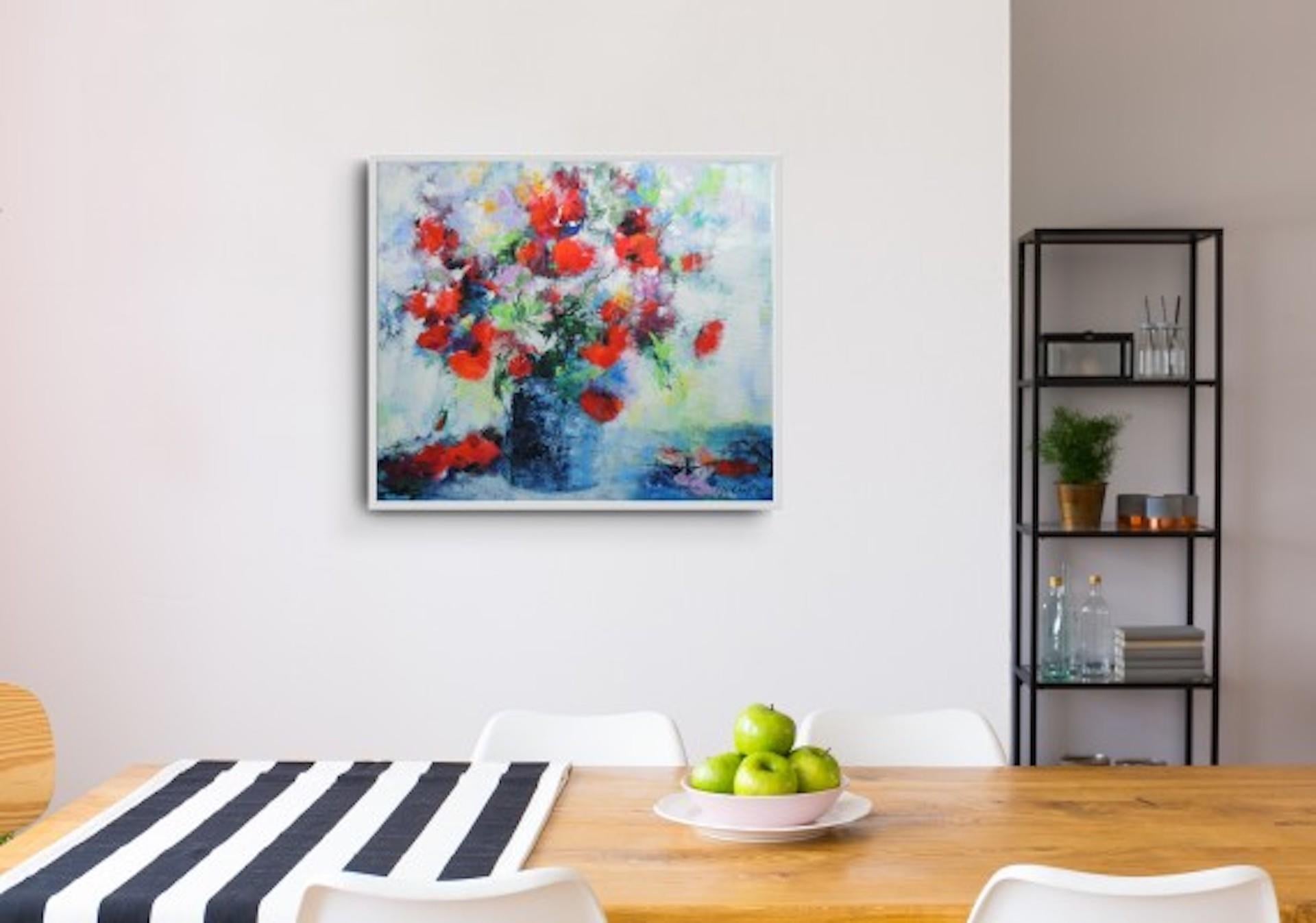« From The Normandy Meadow », Mary Chaplin, peinture florale originale en vente 6