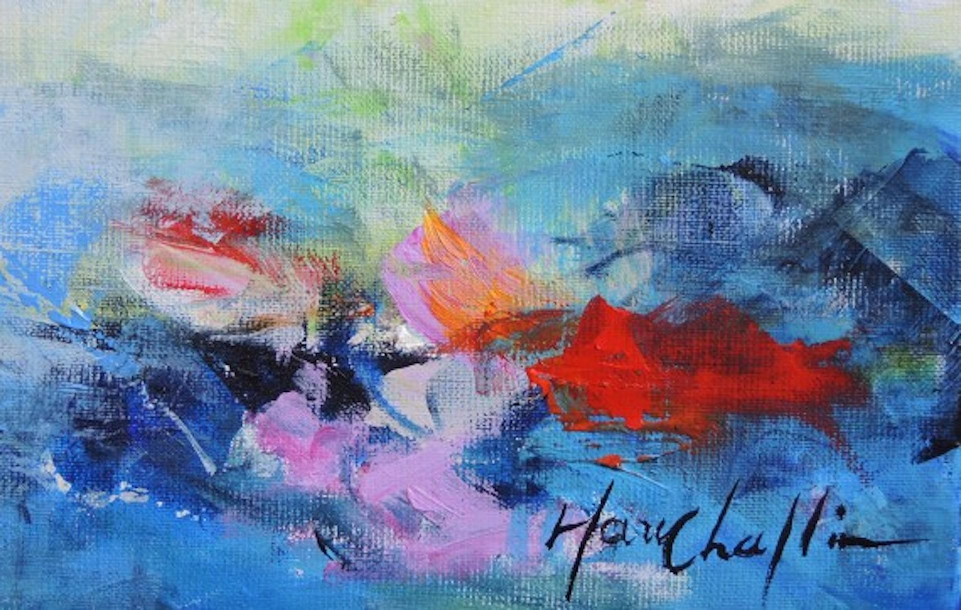 « From The Normandy Meadow », Mary Chaplin, peinture florale originale en vente 8