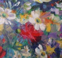 Harmony Of September, Mary Chaplin, Originalgemälde, geblümtes Stillleben