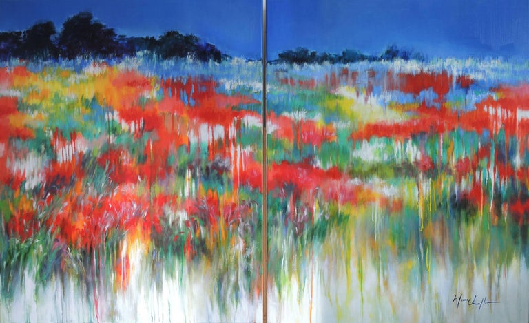 Mary Chaplin Impending Summer Storm Abstract Impressionist