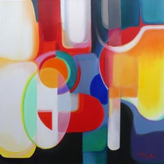 Es todo- pintura abstracta geométrica original- arte contemporáneo