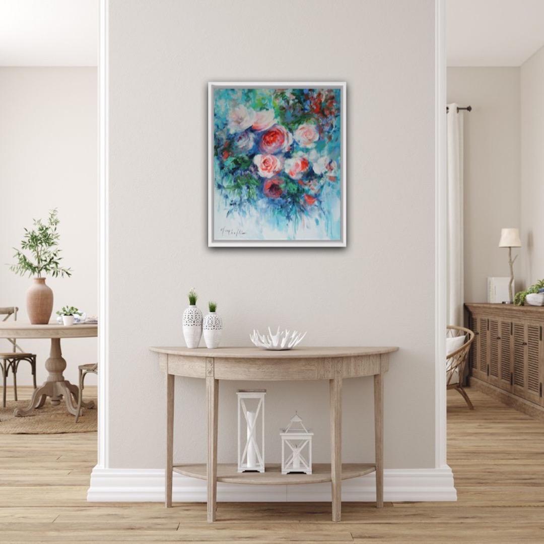 Mary Chaplin
A Taste of June
Original Impressionistic Floral Painting
Acrylic on Canvas
Canvas Size: H 55cm x W 46cm x D 2cm
Sold Unframed
Ready to Hang
Please note that insitu images are purely an indication of how a piece may look.

A taste of