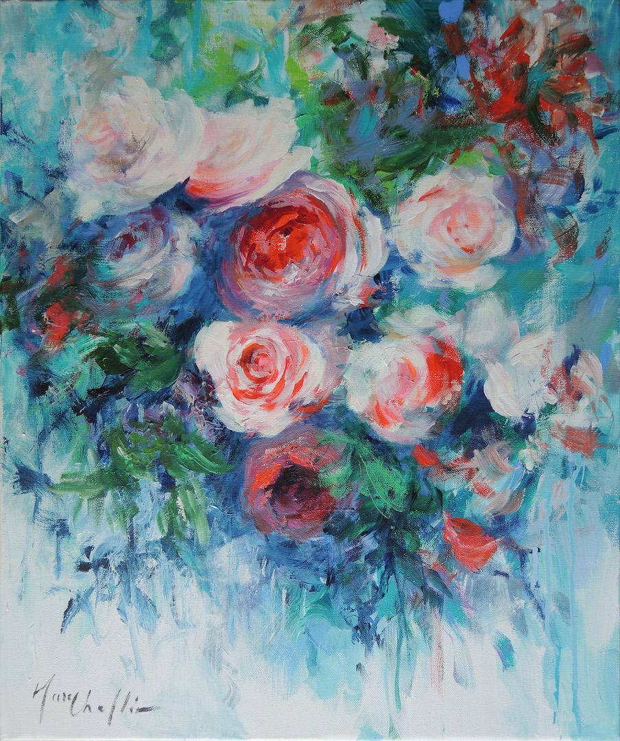 impressionist floral art