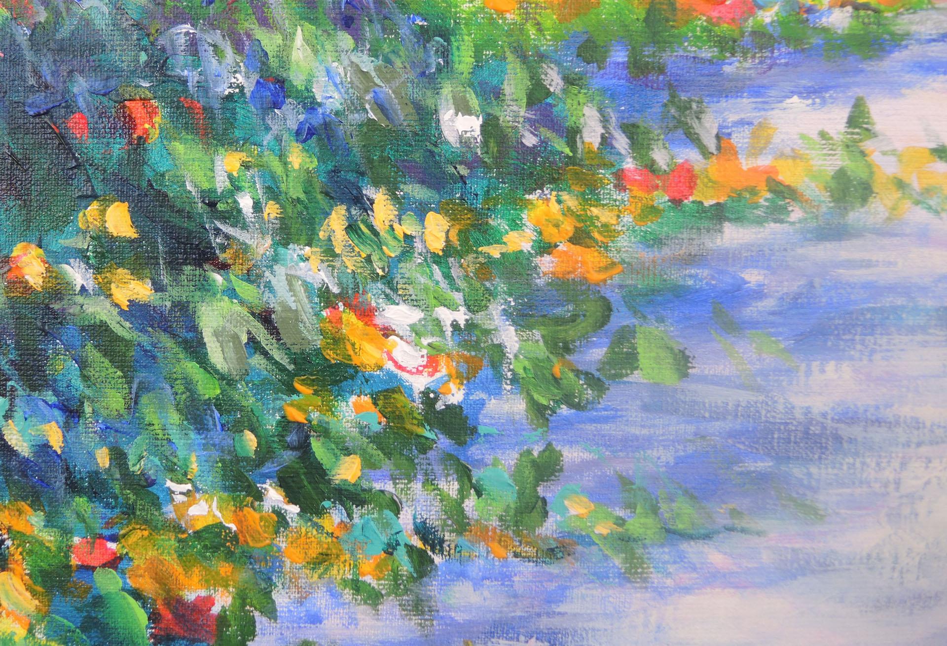 Mary Chaplin, Along the nasturtium path in Monet’s gardens in Giverny For Sale 1