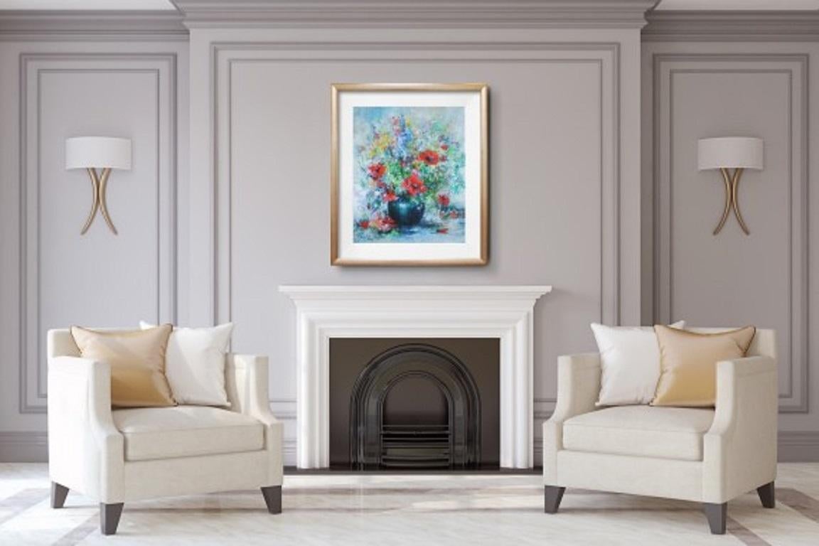 Mary Chaplin, Feeling of summer, Original Floral Painting, Affordable Artwork For Sale 4