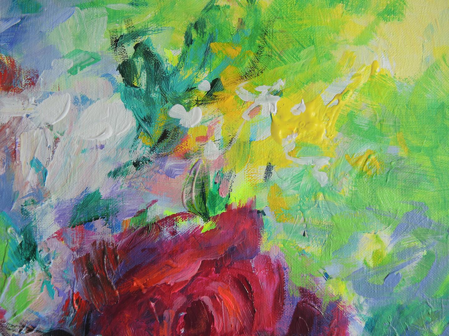 Mary Chaplin
Roses in an Opaline Vase
Original Still Life Painting
Acrylic on Canvas
Canvas Size: H 50cm x W 40cm x D 2cm
Sold Unframed
Ready to Hang
Please note that insitu images are purely an indication of how a piece may look.

Roses in an