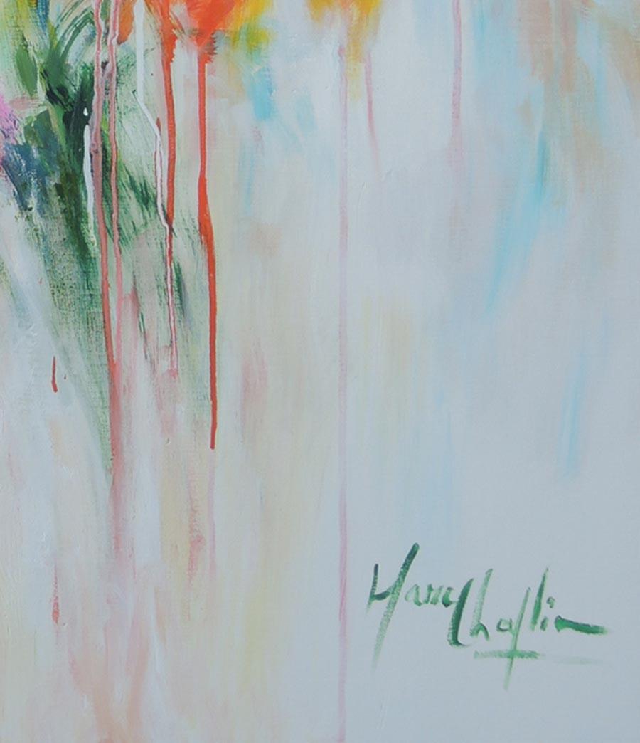 Mary Chaplin, Lacrime del giardino, Arte floreale, Arte astratta, Arte colorata in vendita 3