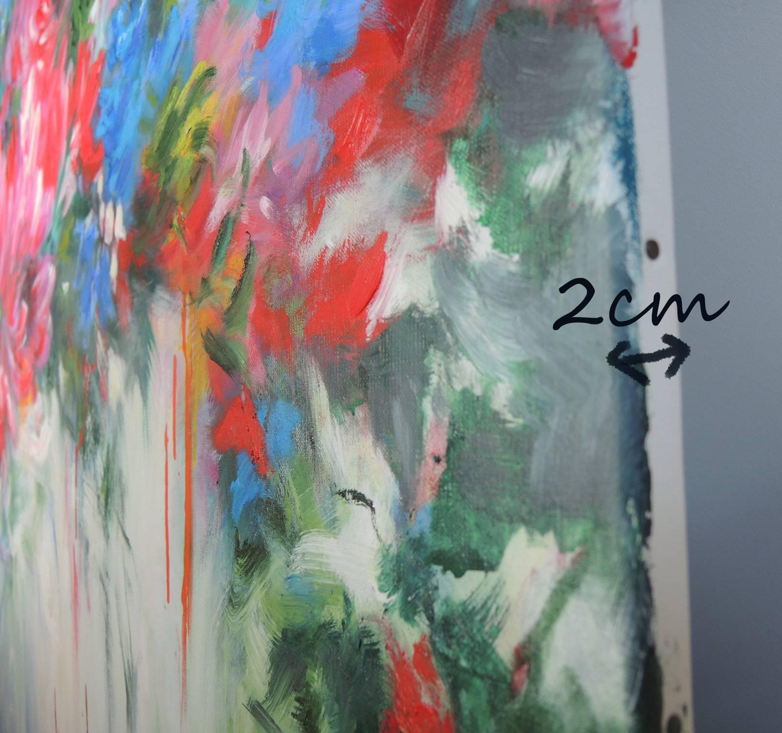 Mary Chaplin, El aria del verano, Pintura floral original, Arte asequible en venta 5