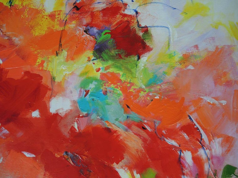 Mary Chaplin Poppies In Full Sun Mary Chaplin Large Abstract