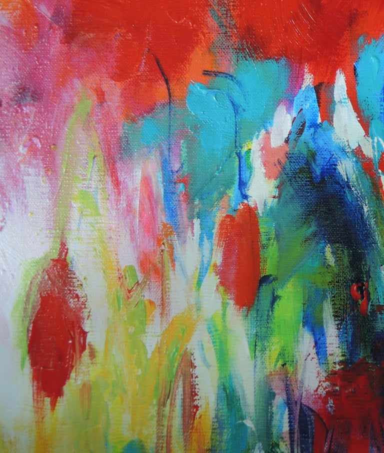 Mary Chaplin Poppies In Full Sun Mary Chaplin Large Abstract