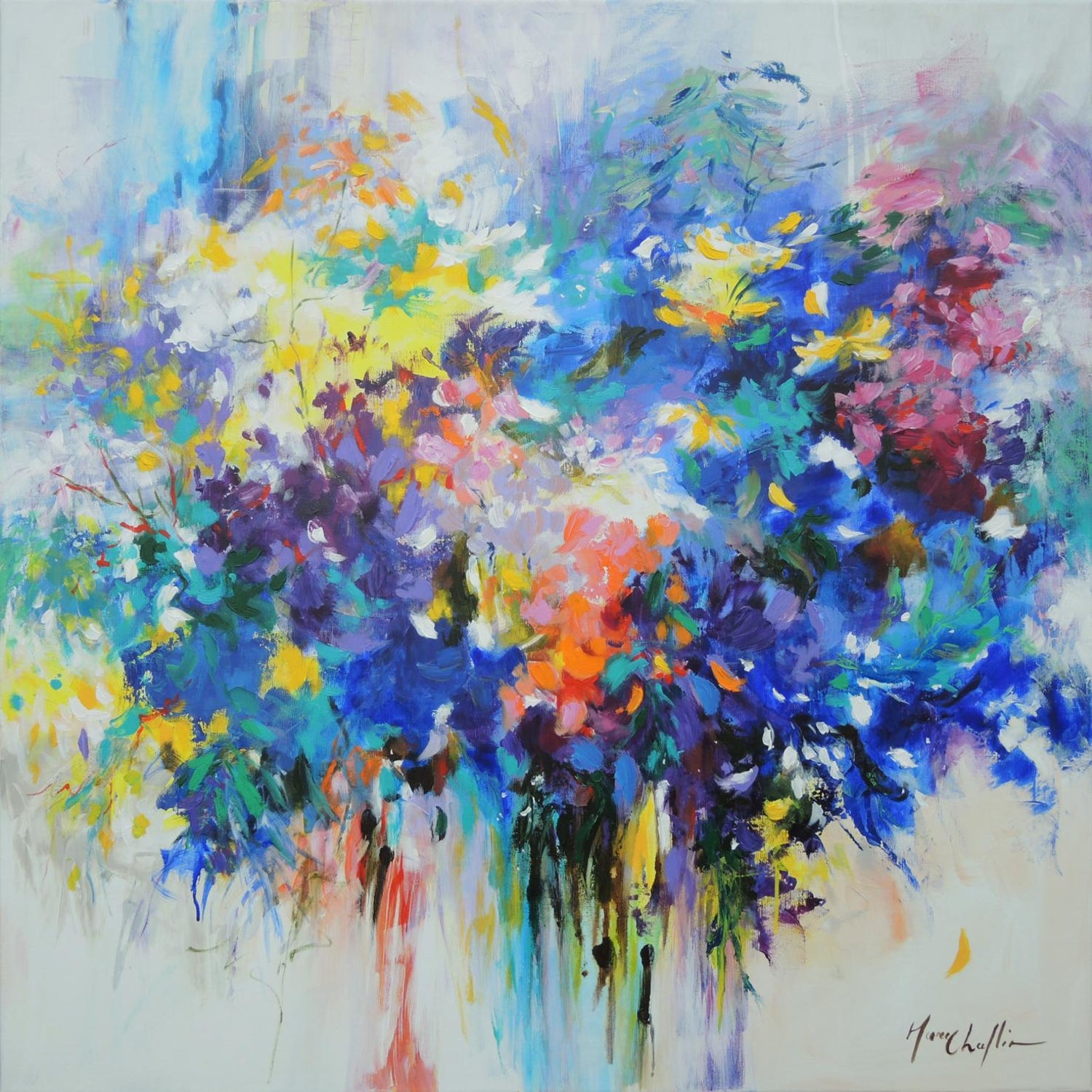 Mary Chaplin September Floral Mary Chaplin Original Floral Painting Impressionist Painting For Sale At 1stdibs
