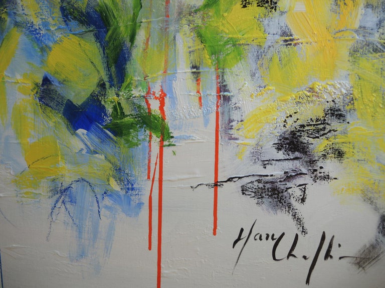 Mary Chaplin Spring in North Yorkshire Moors, abstract impressionist