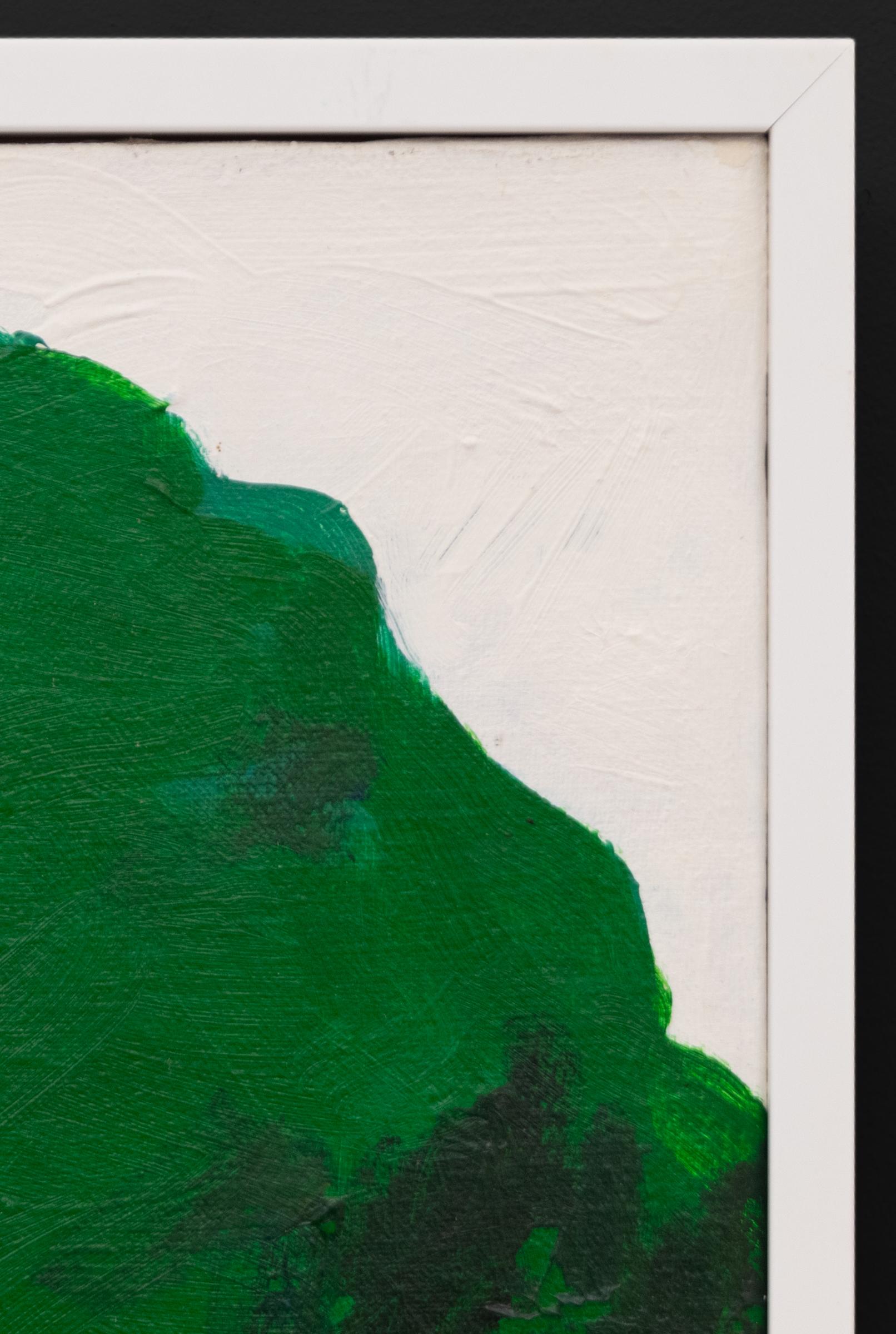 Árbol original de los años 80 Pintura acrílica en técnica mixta Collage, Vibrante obra de arte de la naturaleza en venta 4