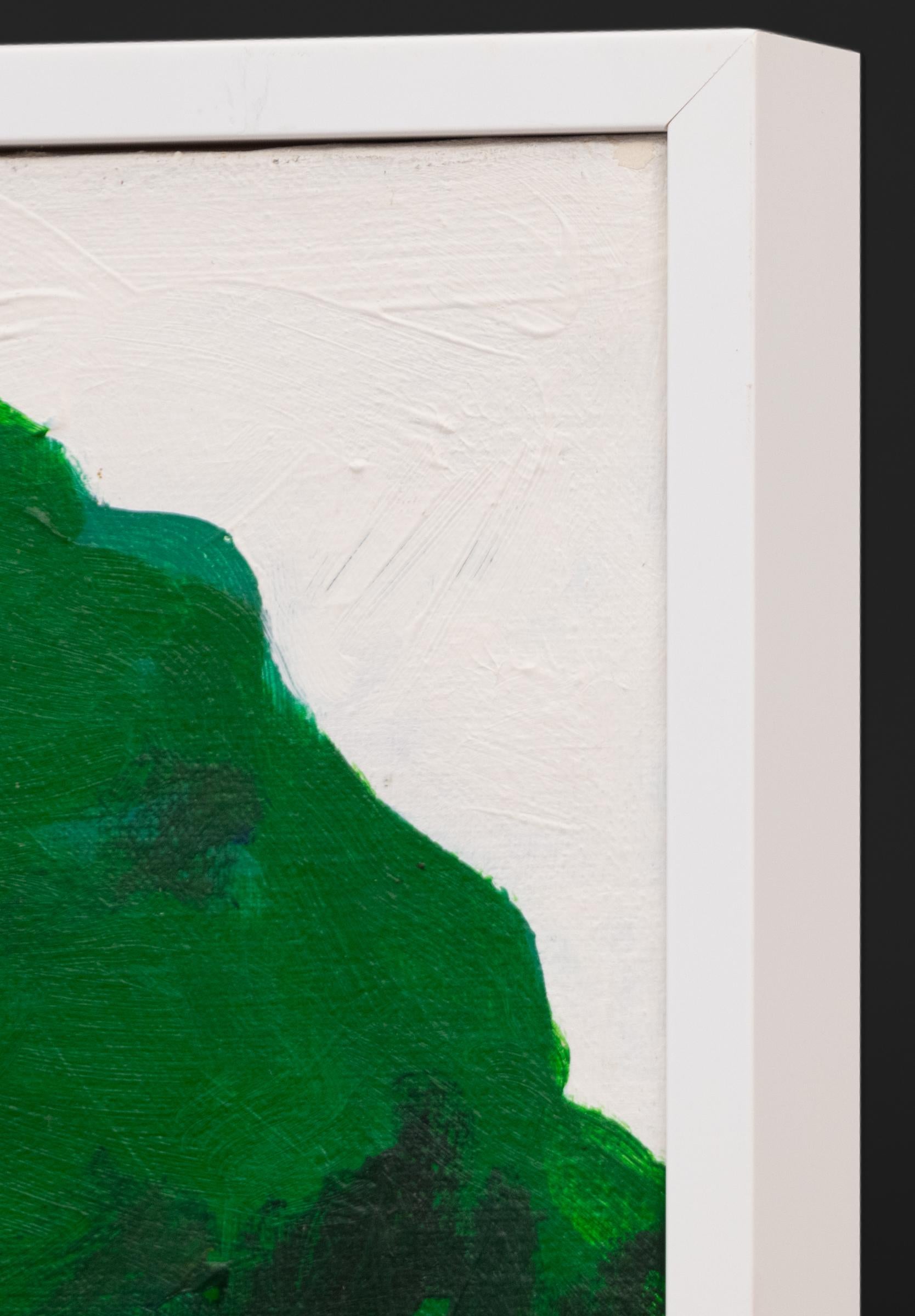 Árbol original de los años 80 Pintura acrílica en técnica mixta Collage, Vibrante obra de arte de la naturaleza en venta 5