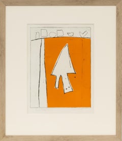 Homage to E.W. (Emerson Woelffer), Original Mid Century Modern Lithograph