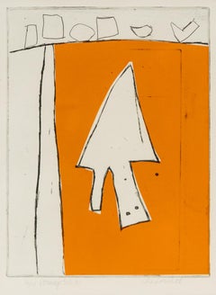 Homage to E.W. (Emerson Woelffer), Original Mid Century Modern Lithograph