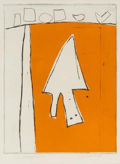 Homage an E.W. (Emerson Woelffer), Original Lithographie der Moderne der Mitte des Jahrhunderts