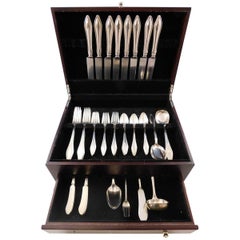 Mary Chilton by Towle Sterling Silver Flatware Set 8 Service 52 pcs Dinner Size