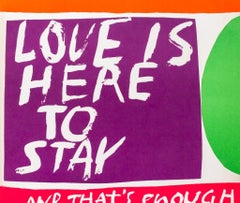 Mary Corita Kent "Love is Here to Stay" Serigraph