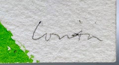 Mary Corita (Sister Corita Kent),  Te quiero mucho, Acuarela sobre papel, firmado