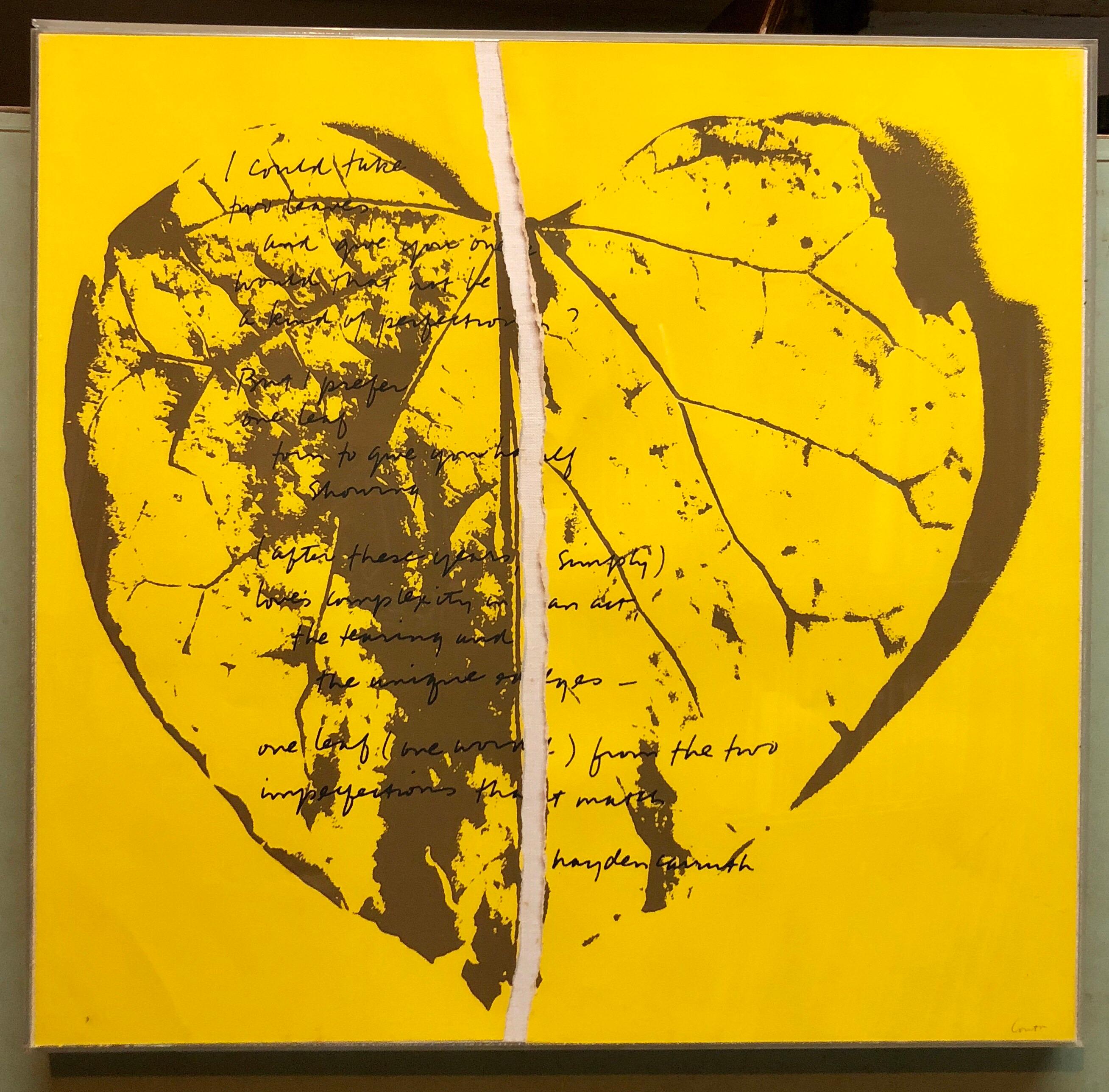 1968 Sister Corita Pop Art Silkscreen Lithograph Heart Torn Paper Collage  2