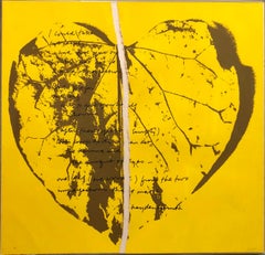 1968 Sister Corita Pop Art Silkscreen Lithograph Heart Torn Paper Collage 