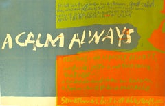 Vintage “A Calm Always”