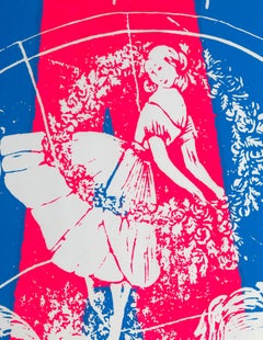 Sérigraphie Pop Art « A » de Sister Corita Kent:: « I Love that one » 1968