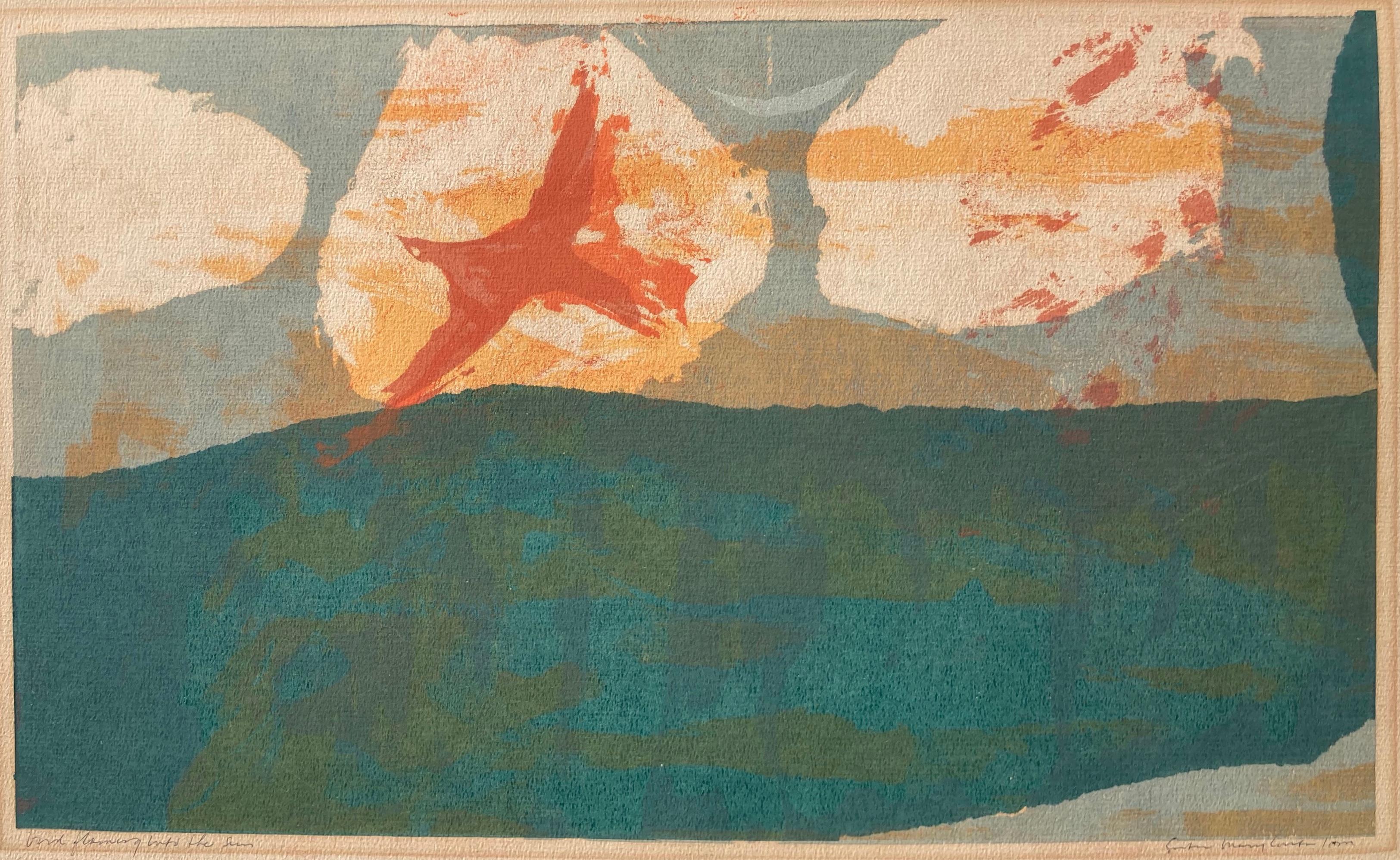BIRD FLAMING INTO THE SUN - Print by Mary Corita (Sister Corita) Kent