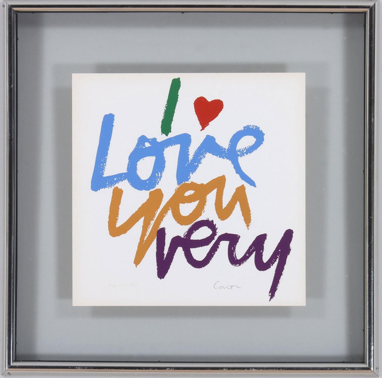 “I Love You Very” - Post-Modern Print by Mary Corita (Sister Corita) Kent