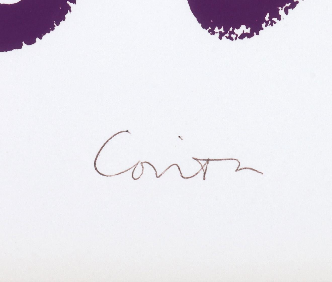 “I Love You Very” - Gray Print by Mary Corita (Sister Corita) Kent