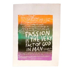 Vintage Passion is the Very Fact of God in Man