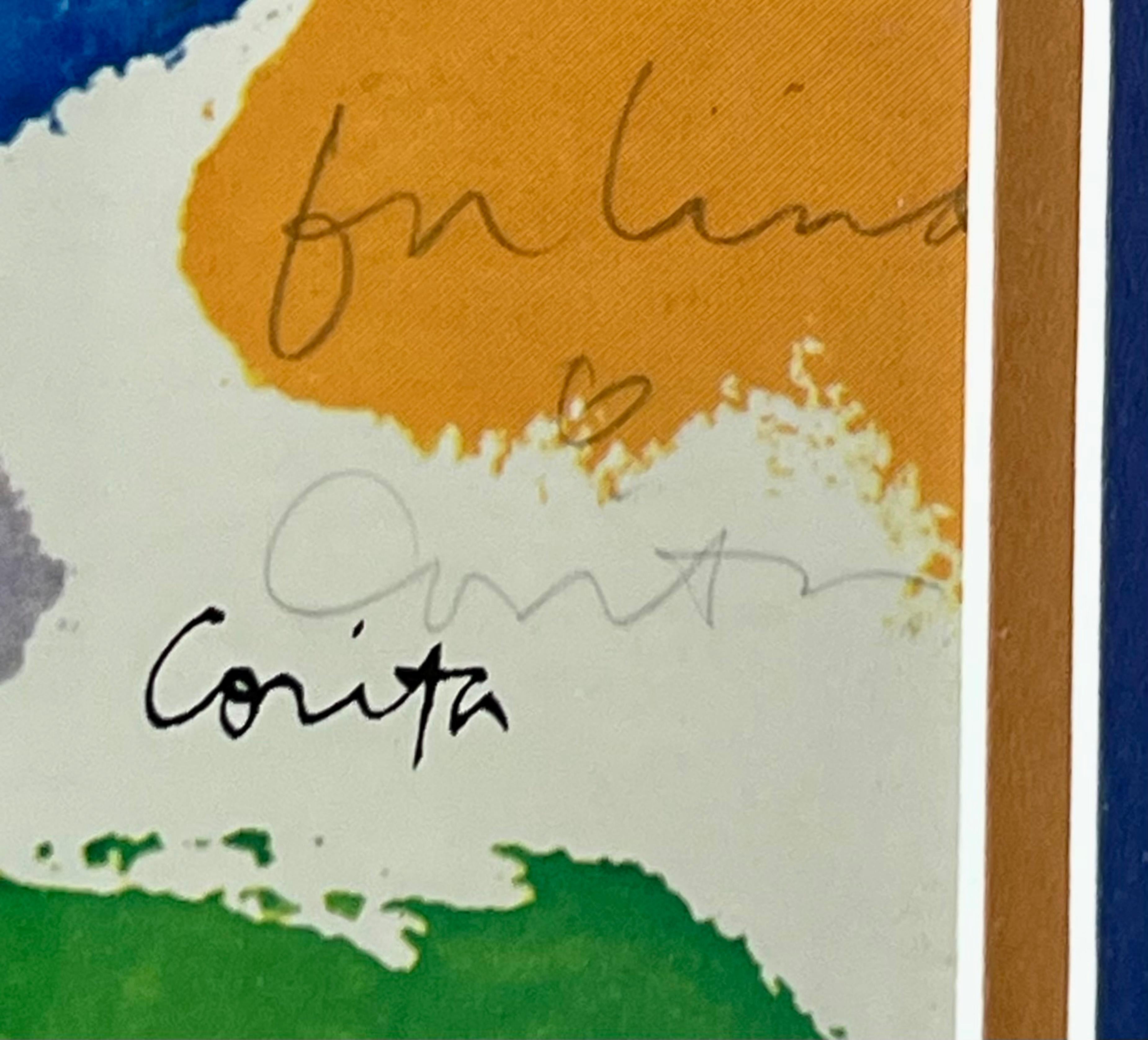 You are God/and You are Not, 1974, Rare signed and inscribed poster print framed - Pop Art Print by Mary Corita (Sister Corita) Kent