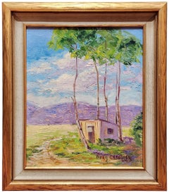 Small Shed under Trees with Foothills in the Distance, Southern California