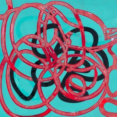 Mary Didoardo "Amour" 2025 oil on wood panel 36 x 36 in.