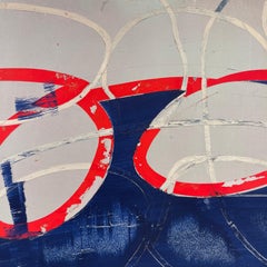 Mary Didoardo "Wild Thing" Oil on Wood Panel Abstract Painting