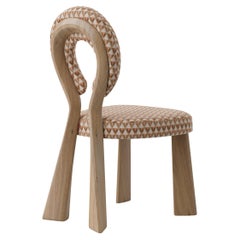 Mary Dining Chair Wood or Lacquered legs Dedar Amuleto Made in Portugal By Ottiu
