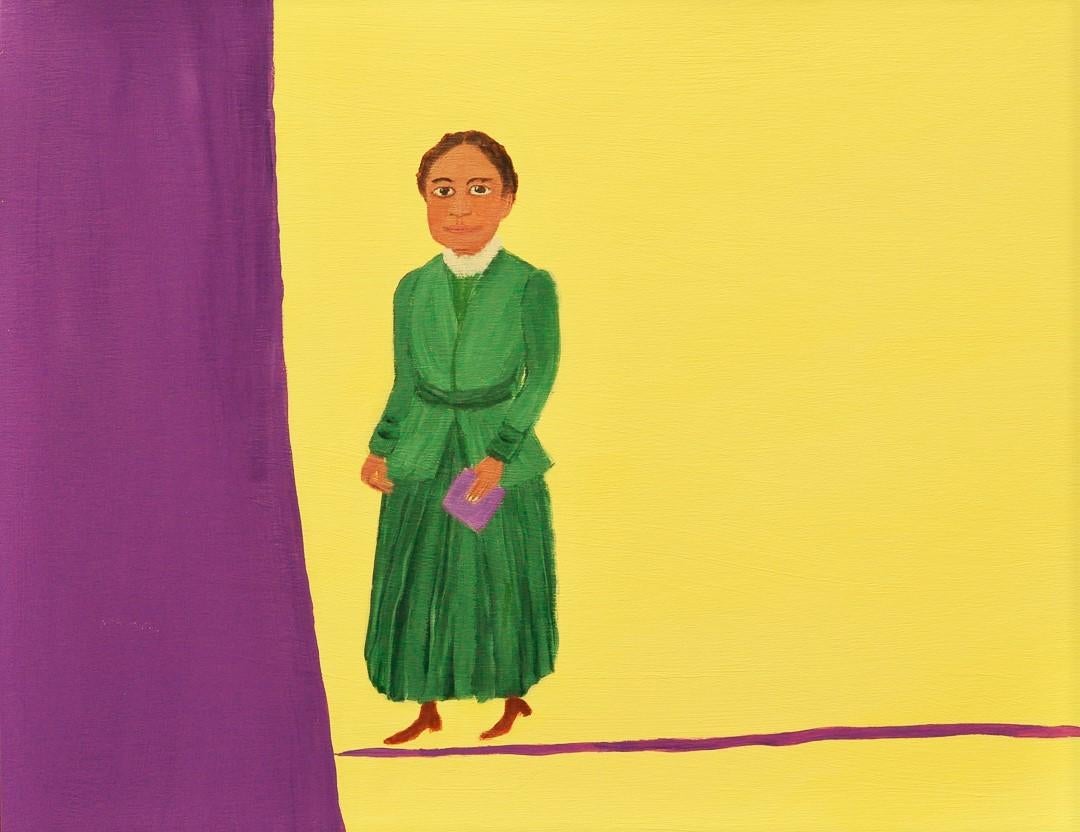 This series of paintings portrays the ardent women involved in the American Suffrage Movement which led up to the 19th Amendment which passed in 1920.  Susan B. Anthony and Elizabeth Cady Stanton were an unlikely team, Anthony was a Quaker who