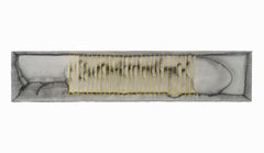 Pittura astratta con linee di cera d'api Senza titolo (Studio per Līnea)