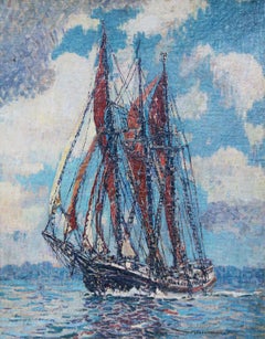 M. Elizabeth Price, Village Queen, Oil on Board, 1920's