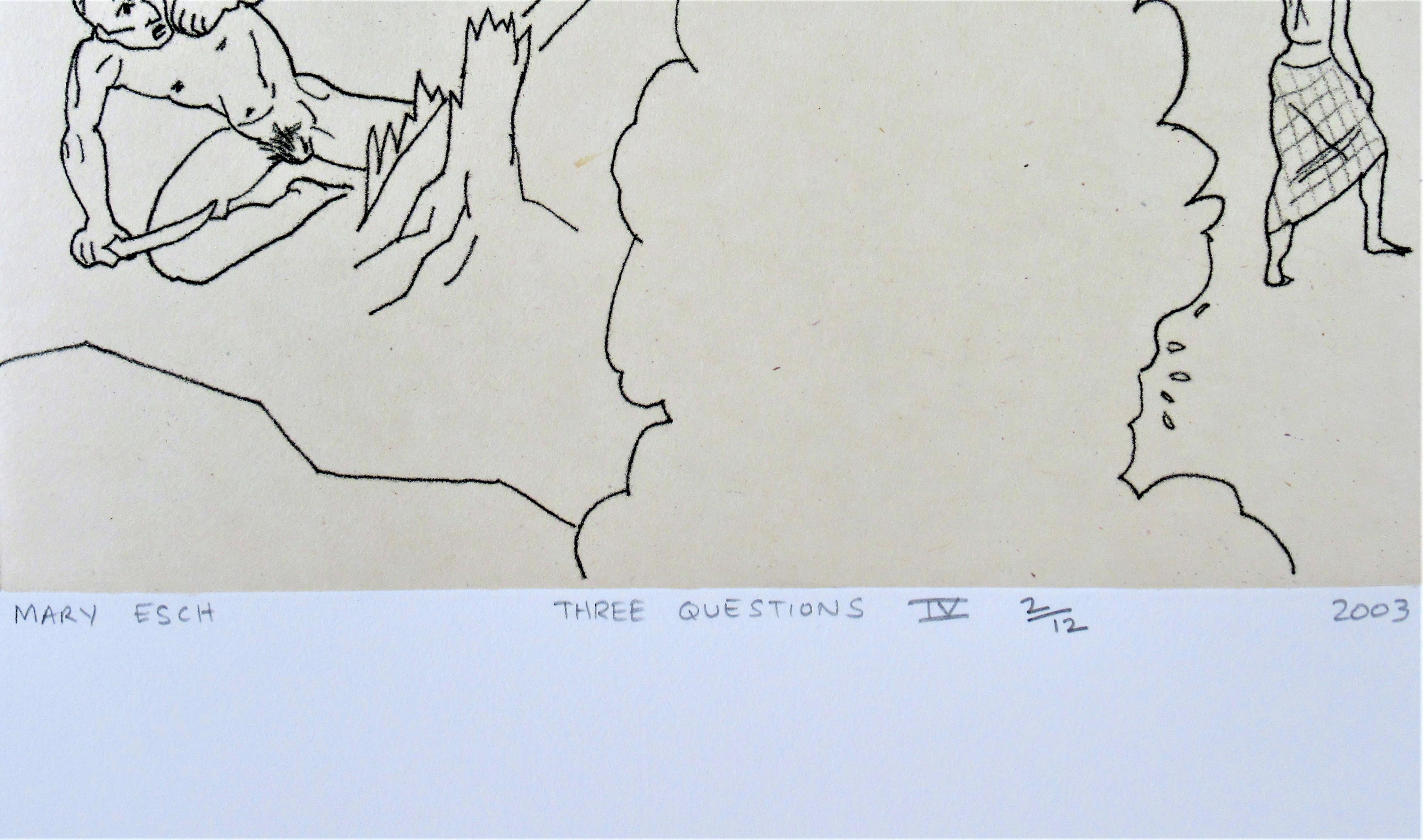 Thee Questions #IV - Modern Print by Mary Esch