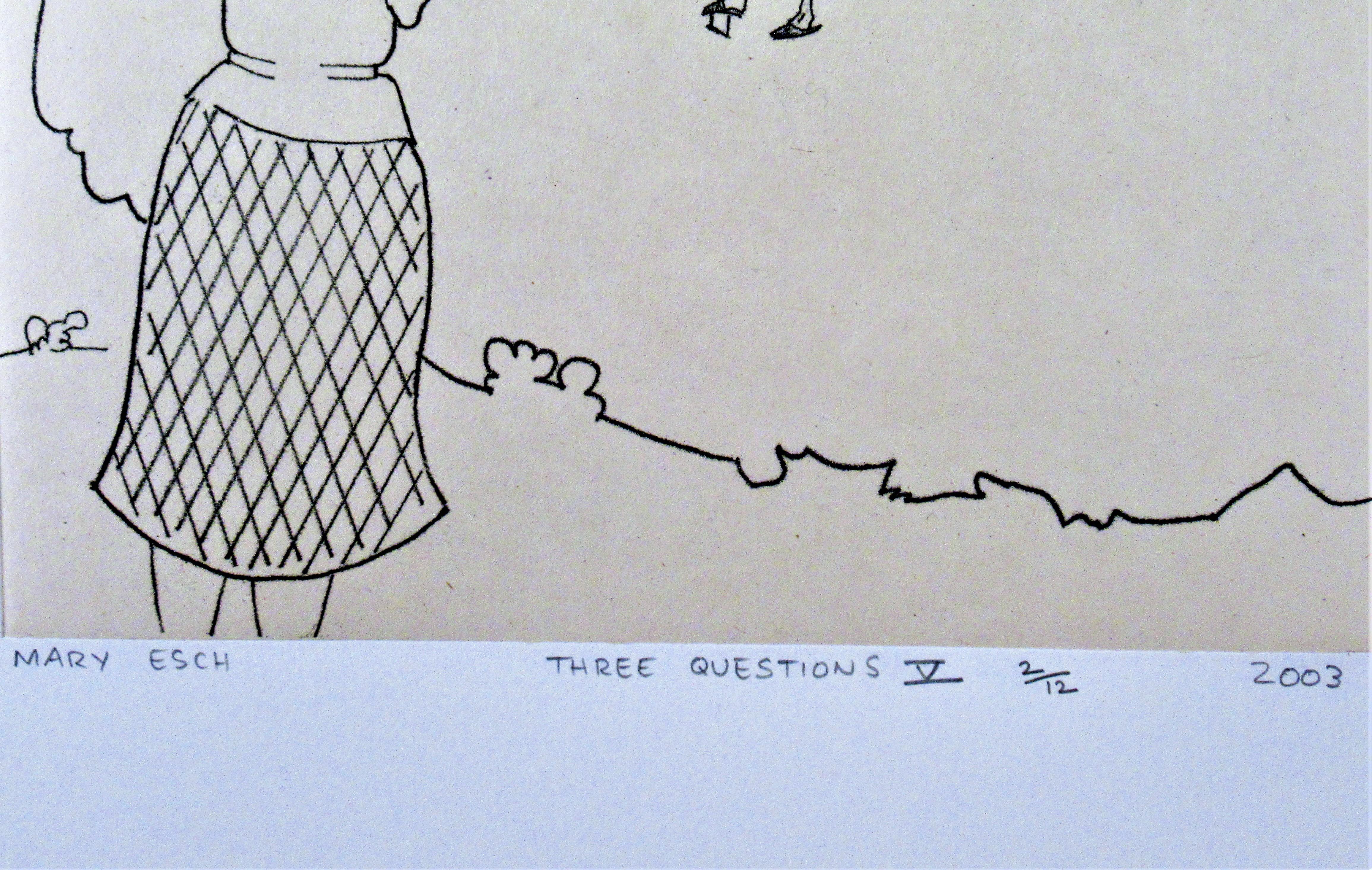 the three questions drawing