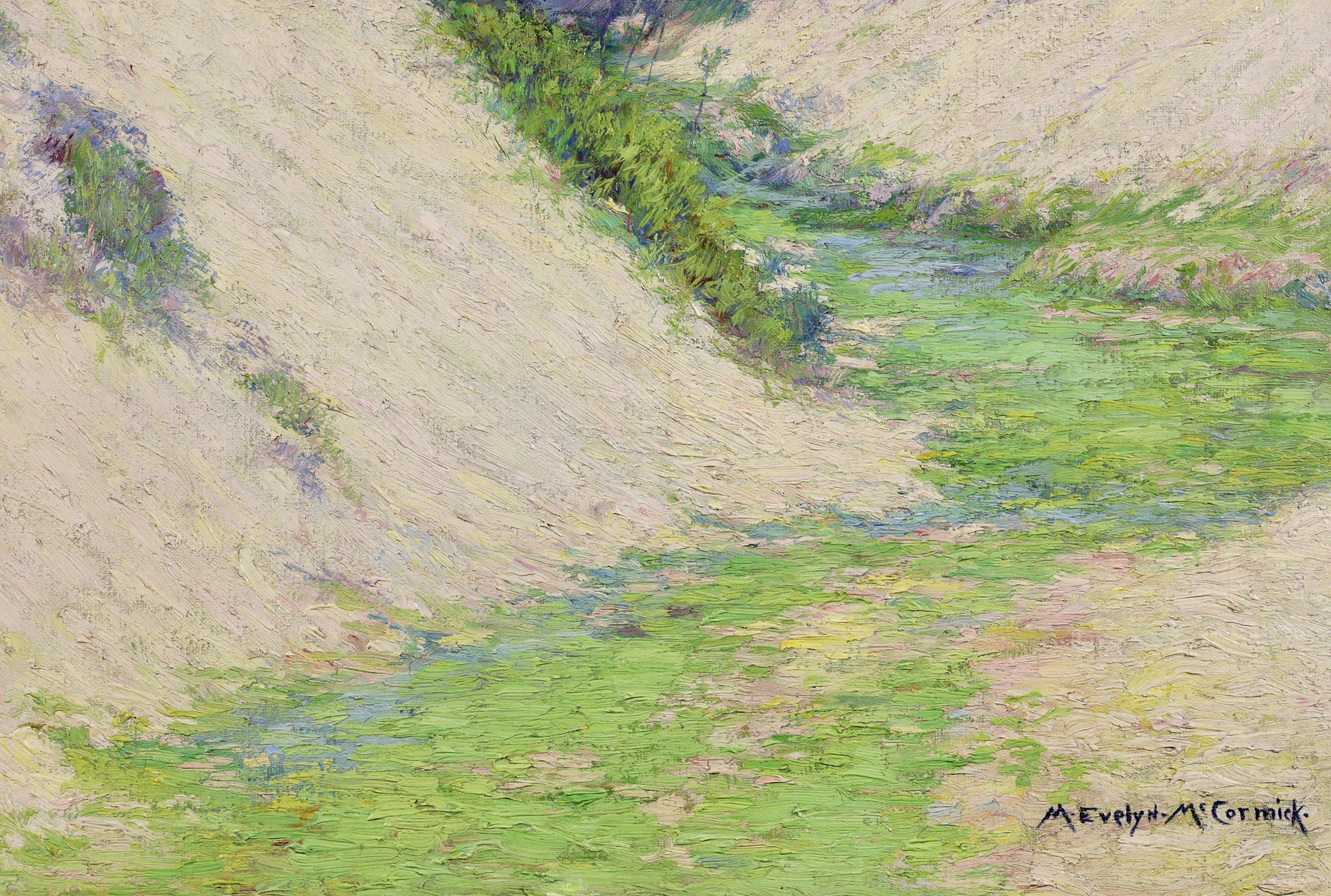 Above the Dunes - American Impressionist Landscape Oil by Mary Evelyn McCormick 5