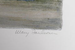 Au Rouge Coq Chantilly, Folk Art Lithograph by Mary Faulconer