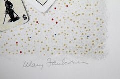 Buena Fortuna, Folk Art Lithograph by Mary Faulconer