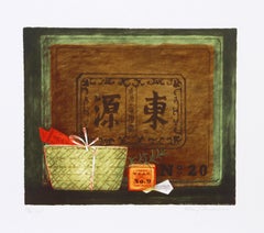 China Import, Folk Art Lithograph by Mary Faulconer